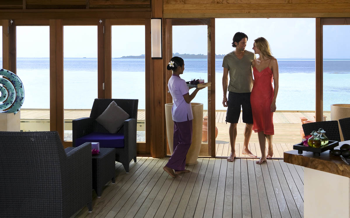 Overwater Spa in the Maldives at Vilamendhoo Island